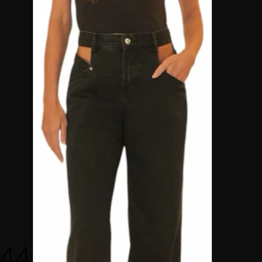 Black High-Waisted Pants and Top Set